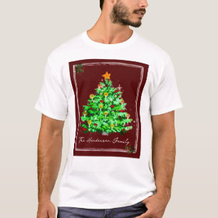 Weihnachtsbaum-Leuchten Benutzerdefiniert T-Shirt