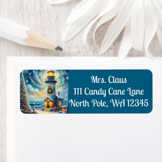 Weihnachtsbaum Leuchtturm Nautical Coastal Blue (Insitu)