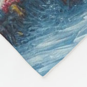 Weihnachtsbaum Leuchtturm Nautical Coastal Blue Fleecedecke (Ecke)