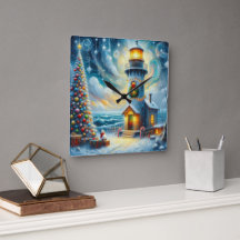 Weihnachtsbaum Leuchtturm Nautical Coastal Blue