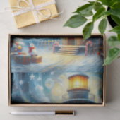 Weihnachtsbaum Leuchtturm Nautical Decoupage Seidenpapier (Geschenk)