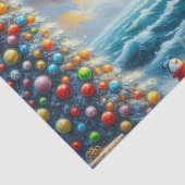 Weihnachtsbaum Leuchtturm Nautical Decoupage Seidenpapier (Detail)