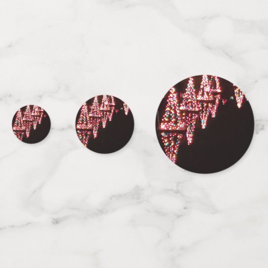 Weihnachtsbaum Licht Reflektionen über den See Konfetti (Rückseiten)