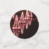 Weihnachtsbaum Licht Reflektionen über den See Konfetti (Klein Vorderseite)