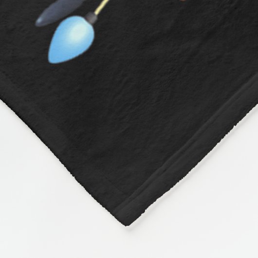 Weihnachtsbaum Lichter Männer - Frauen Santa Sting Fleecedecke (Ecke)