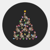 Weihnachtsbaum Lichter Männer Frauen Weihnachtsgeb Runder Aufkleber (Vorderseite)