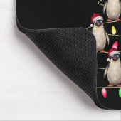 Weihnachtsbaum Lichter Männer Santa Penguin Weihna Mousepad (Ecke)