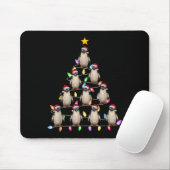 Weihnachtsbaum Lichter Männer Santa Penguin Weihna Mousepad (Mit Mouse)