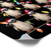 Weihnachtsbaum Lichter Männer Santa Penguin Weihna Poster (Ecke)