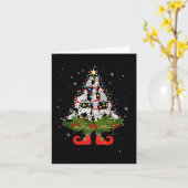 Weihnachtsbaum Lichter Niedliche Weihnachtsmannmüt Karte (Gelbe Blume)