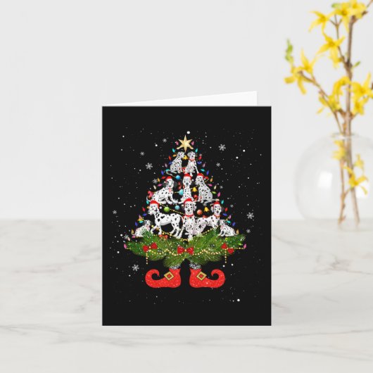 Weihnachtsbaum Lichter Niedliche Weihnachtsmannmüt Karte (Gelbe Blume)