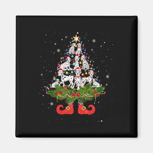 Weihnachtsbaum Lichter Niedliche Weihnachtsmannmüt Magnet (Vorne)