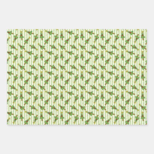 Weihnachtsbaum Lichter Ornamente Star Trek Geschenkpapier Set (Vorderseite)