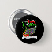 Weihnachtsbaum-Lichter Santa Guinea-Huhn Vogel Fro Button (Vorne & Hinten)