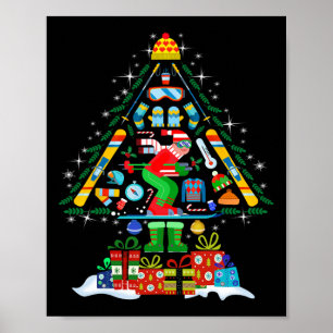 Weihnachtsbaum Lichtjahre Weihnachten Skifahren Sn Poster