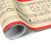 Weihnachtsbaum-Lied Geschenkpapier (Rolleneckpunkt)