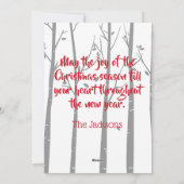 Weihnachtsbaum Lieferung Van Weihnachtskarte Feiertagskarte (Rückseite)