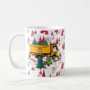 Weihnachtsbaum-Lieferwagen Kaffeetasse