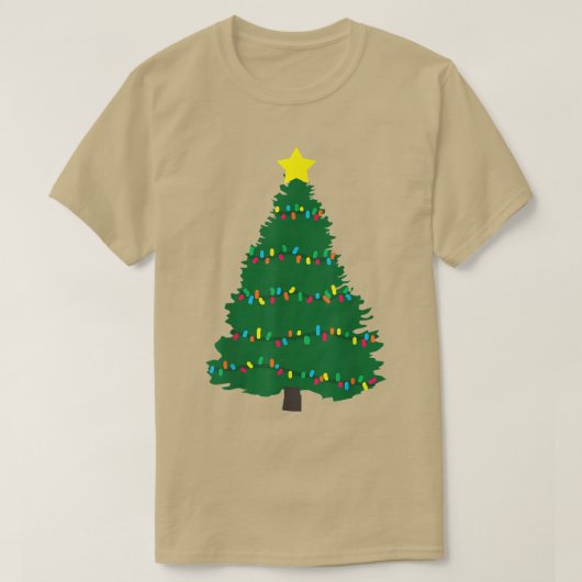Weihnachtsbaum Light frohe Weihnachten Weihnachten T-Shirt (Design vorne)
