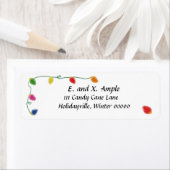 Weihnachtsbaum Light-Rücksendeadressen-Aufkleber (Insitu)