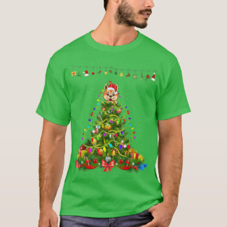 Weihnachtsbaum Lights Akita Dog Geschenk Lover T-S T-Shirt