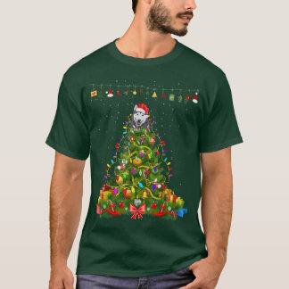 Weihnachtsbaum Lights Alaskan Dog Geschenk Lover T T-Shirt