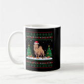 Weihnachtsbaum Lights Bactrian Camel Santa Ugly Xm Kaffeetasse (Links)