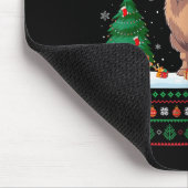 Weihnachtsbaum Lights Bactrian Camel Santa Ugly Xm Mousepad (Ecke)