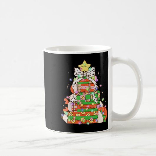 Weihnachtsbaum Lights Coquette Bow Lehrer Kaffeetasse (Rechts)