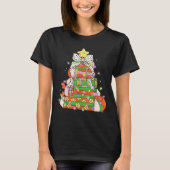 Weihnachtsbaum Lights Coquette Bow Lehrer T-Shirt (Vorderseite)
