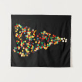 Weihnachtsbaum Lights Nachtzeit Bokeh Wandteppich (Vorderseite (Horizontal))