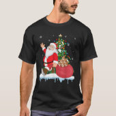 Weihnachtsbaum Lights Weasel Animal T-Shirt (Vorderseite)