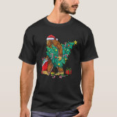 Weihnachtsbaum Lights Xmas Men Sasquatch T-Shirt (Vorderseite)