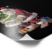 Weihnachtsbaum Lights Xmas Sasquatch Lover Fotodruck (Ecke)