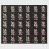 Weihnachtsbaum Lights Xmas Sasquatch Lover Geschenkpapier (Flach)