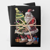 Weihnachtsbaum Lights Xmas Sasquatch Lover Geschenkpapier Set (Beispiel)