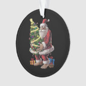 Weihnachtsbaum Lights Xmas Sasquatch Lover Ornament (Vorderseite)