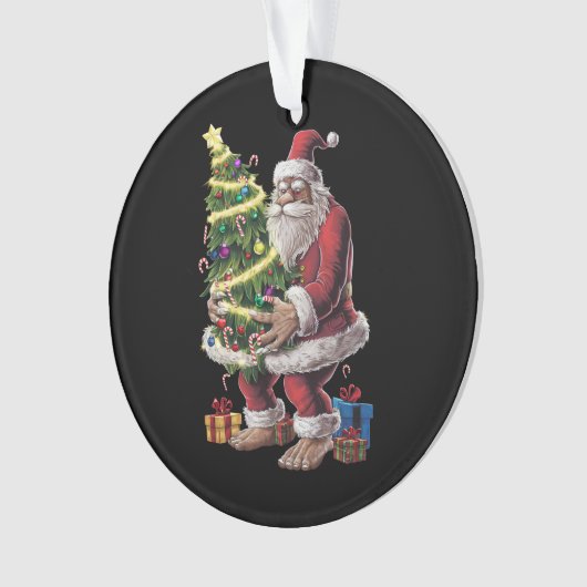 Weihnachtsbaum Lights Xmas Sasquatch Lover Ornament (Vorderseite)
