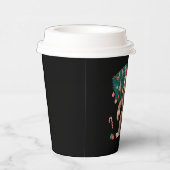 Weihnachtsbaum Lights Xmas Sasquatch Lover Pappbecher (Rechts)