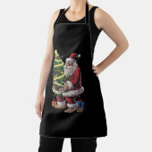Weihnachtsbaum Lights Xmas Sasquatch Lover Schürze (InSitu)