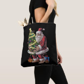 Weihnachtsbaum Lights Xmas Sasquatch Lover Tasche (Von Nahem)