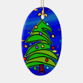 Weihnachtsbaum-Lilie Keramik Ornament (Rechts)