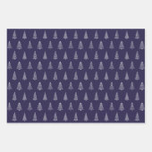 Weihnachtsbaum Linie Art Print Wrapping Paper Set Geschenkpapier Set (Vorderseite 3)