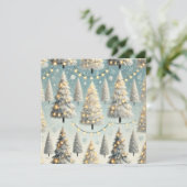 Weihnachtsbaum Lit Print Design Einladung (Stehend Vorderseite)