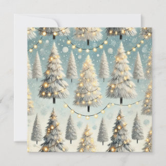 Weihnachtsbaum Lit Print Design Einladung