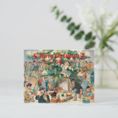 Weihnachtsbaum Lithographisch Feiertagspostkarte (Stehend Vorderseite)