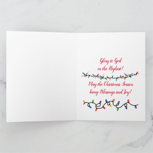 Weihnachtsbaum Lithographisch Karte (Innenseite)