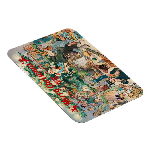 Weihnachtsbaum Lithographisch Magnet (Rechte Seite)