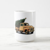 Weihnachtsbaum-LKW Kaffeetasse (Mittel)