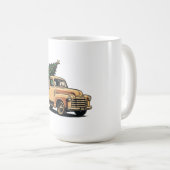 Weihnachtsbaum-LKW Kaffeetasse (VorderseiteRechts)